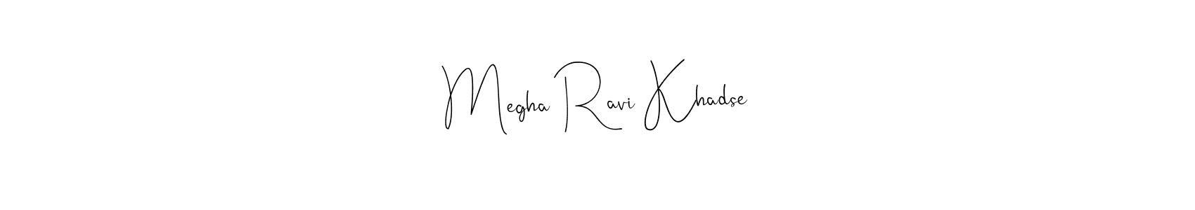 The best way (Andilay-7BmLP) to make a short signature is to pick only two or three words in your name. The name Megha Ravi Khadse include a total of six letters. For converting this name. Megha Ravi Khadse signature style 4 images and pictures png