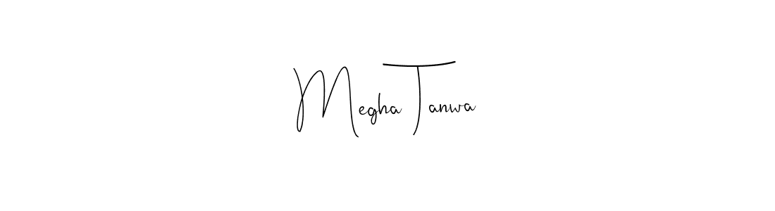 Also we have Megha Tanwa name is the best signature style. Create professional handwritten signature collection using Andilay-7BmLP autograph style. Megha Tanwa signature style 4 images and pictures png