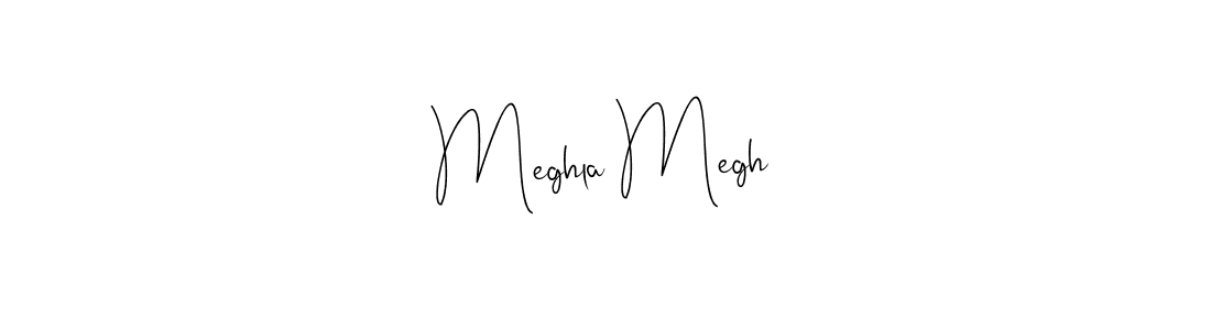 Create a beautiful signature design for name Meghla Megh. With this signature (Andilay-7BmLP) fonts, you can make a handwritten signature for free. Meghla Megh signature style 4 images and pictures png