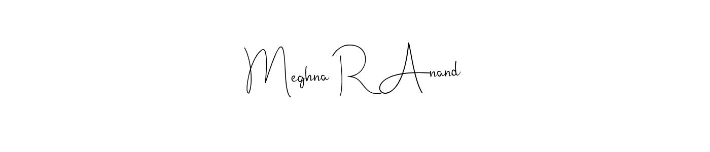 You can use this online signature creator to create a handwritten signature for the name Meghna R Anand. This is the best online autograph maker. Meghna R Anand signature style 4 images and pictures png