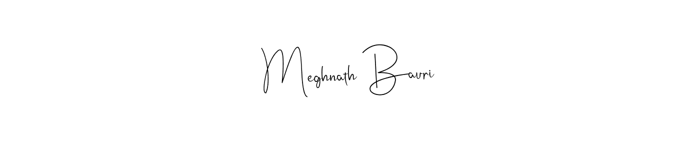 if you are searching for the best signature style for your name Meghnath Bauri. so please give up your signature search. here we have designed multiple signature styles  using Andilay-7BmLP. Meghnath Bauri signature style 4 images and pictures png