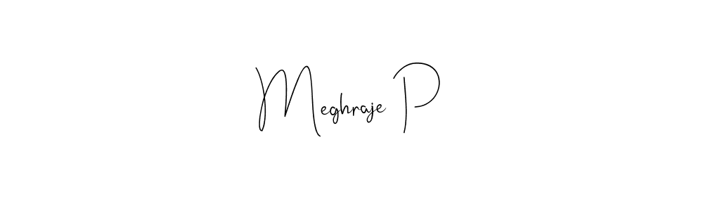 You can use this online signature creator to create a handwritten signature for the name Meghraje P. This is the best online autograph maker. Meghraje P signature style 4 images and pictures png