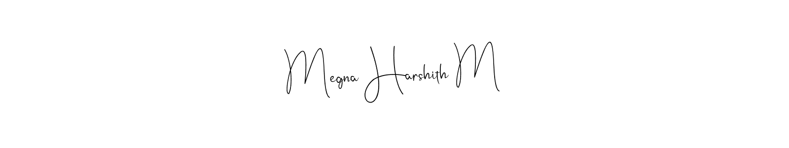 It looks lik you need a new signature style for name Megna Harshith M. Design unique handwritten (Andilay-7BmLP) signature with our free signature maker in just a few clicks. Megna Harshith M signature style 4 images and pictures png