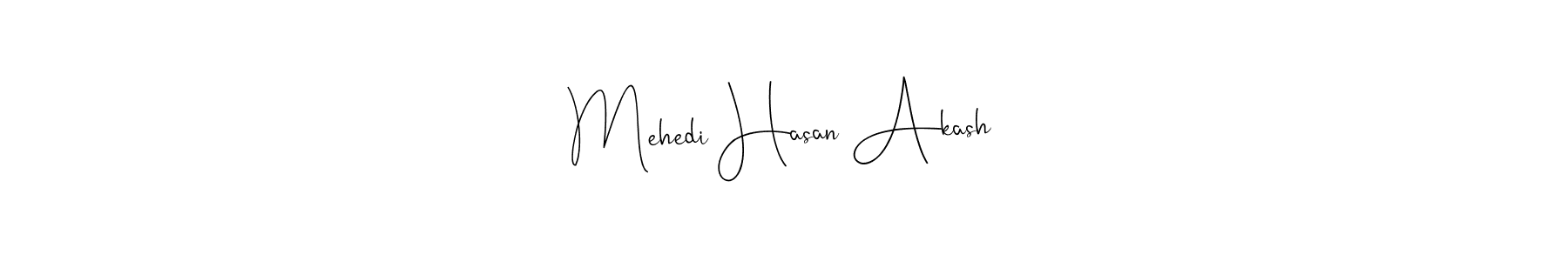 Use a signature maker to create a handwritten signature online. With this signature software, you can design (Andilay-7BmLP) your own signature for name Mehedi Hasan Akash. Mehedi Hasan Akash signature style 4 images and pictures png