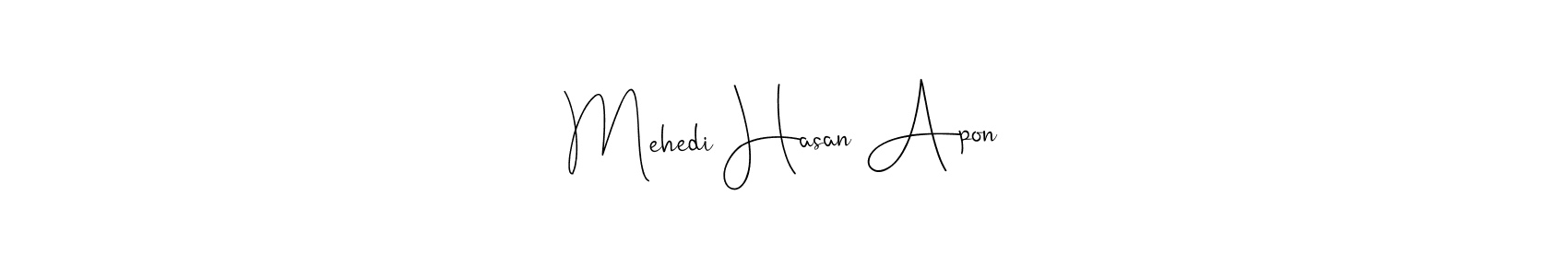 See photos of Mehedi Hasan Apon official signature by Spectra . Check more albums & portfolios. Read reviews & check more about Andilay-7BmLP font. Mehedi Hasan Apon signature style 4 images and pictures png