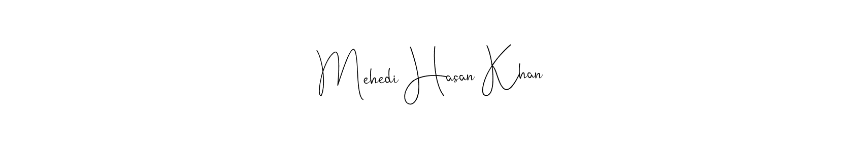 Also You can easily find your signature by using the search form. We will create Mehedi Hasan Khan name handwritten signature images for you free of cost using Andilay-7BmLP sign style. Mehedi Hasan Khan signature style 4 images and pictures png