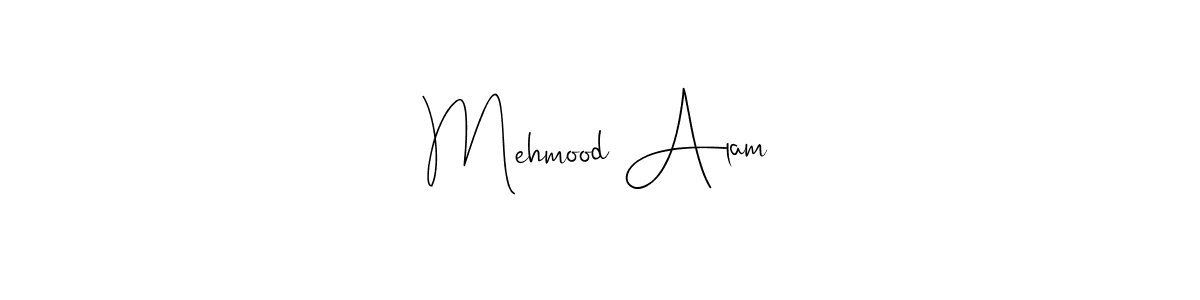 How to make Mehmood Alam name signature. Use Andilay-7BmLP style for creating short signs online. This is the latest handwritten sign. Mehmood Alam signature style 4 images and pictures png