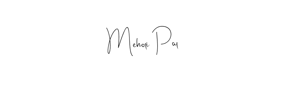 You can use this online signature creator to create a handwritten signature for the name Meholi Pal. This is the best online autograph maker. Meholi Pal signature style 4 images and pictures png