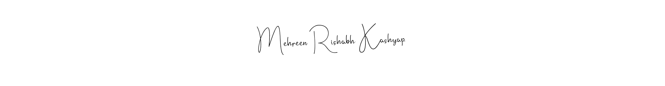 Also You can easily find your signature by using the search form. We will create Mehreen Rishabh Kashyap name handwritten signature images for you free of cost using Andilay-7BmLP sign style. Mehreen Rishabh Kashyap signature style 4 images and pictures png