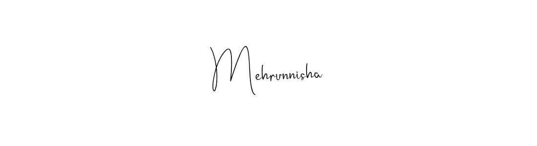 Mehrunnisha stylish signature style. Best Handwritten Sign (Andilay-7BmLP) for my name. Handwritten Signature Collection Ideas for my name Mehrunnisha. Mehrunnisha signature style 4 images and pictures png