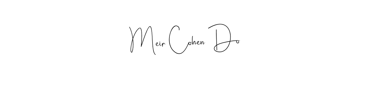 The best way (Andilay-7BmLP) to make a short signature is to pick only two or three words in your name. The name Meir Cohen Do include a total of six letters. For converting this name. Meir Cohen Do signature style 4 images and pictures png