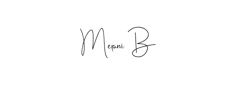 You can use this online signature creator to create a handwritten signature for the name Melani B. This is the best online autograph maker. Melani B signature style 4 images and pictures png