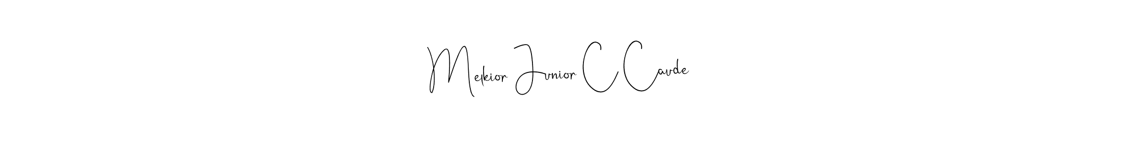 Also we have Melkior Junior C Caude name is the best signature style. Create professional handwritten signature collection using Andilay-7BmLP autograph style. Melkior Junior C Caude signature style 4 images and pictures png