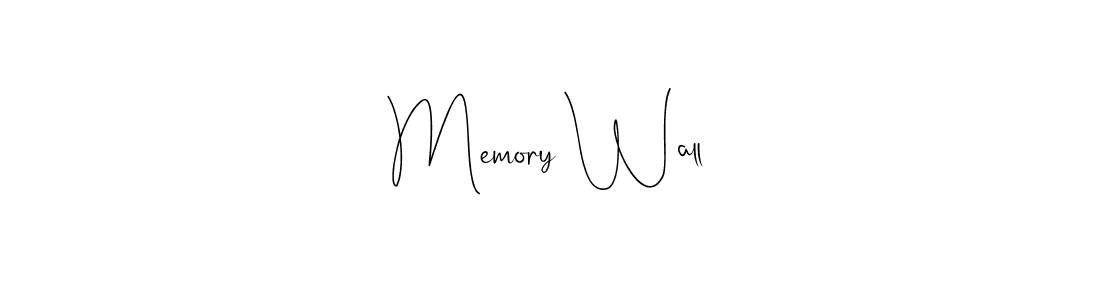 Make a beautiful signature design for name Memory Wall. Use this online signature maker to create a handwritten signature for free. Memory Wall signature style 4 images and pictures png