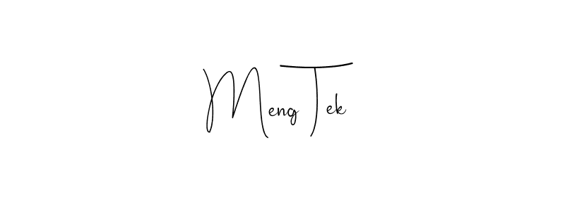 How to Draw Meng Tek signature style? Andilay-7BmLP is a latest design signature styles for name Meng Tek. Meng Tek signature style 4 images and pictures png