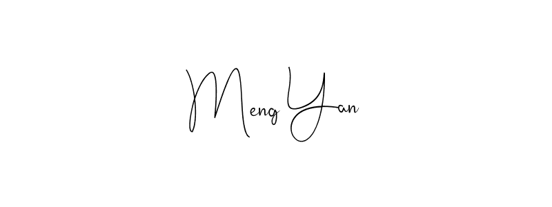 Meng Yan stylish signature style. Best Handwritten Sign (Andilay-7BmLP) for my name. Handwritten Signature Collection Ideas for my name Meng Yan. Meng Yan signature style 4 images and pictures png