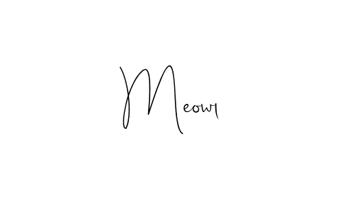 Use a signature maker to create a handwritten signature online. With this signature software, you can design (Andilay-7BmLP) your own signature for name Meowl. Meowl signature style 4 images and pictures png