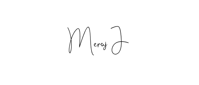 The best way (Andilay-7BmLP) to make a short signature is to pick only two or three words in your name. The name Meraj J include a total of six letters. For converting this name. Meraj J signature style 4 images and pictures png