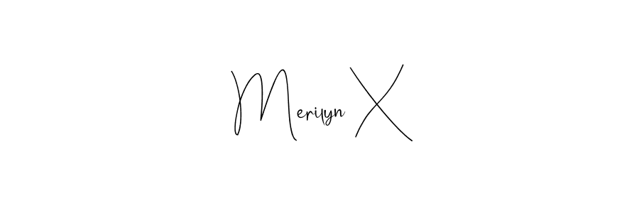 Once you've used our free online signature maker to create your best signature Andilay-7BmLP style, it's time to enjoy all of the benefits that Merilyn X name signing documents. Merilyn X signature style 4 images and pictures png
