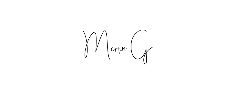 You can use this online signature creator to create a handwritten signature for the name Merlin G. This is the best online autograph maker. Merlin G signature style 4 images and pictures png