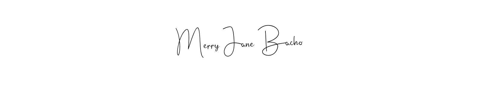 How to make Merry Jane Bacho signature? Andilay-7BmLP is a professional autograph style. Create handwritten signature for Merry Jane Bacho name. Merry Jane Bacho signature style 4 images and pictures png