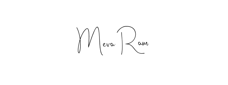 if you are searching for the best signature style for your name Meva Ram. so please give up your signature search. here we have designed multiple signature styles  using Andilay-7BmLP. Meva Ram signature style 4 images and pictures png