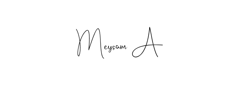 Andilay-7BmLP is a professional signature style that is perfect for those who want to add a touch of class to their signature. It is also a great choice for those who want to make their signature more unique. Get Meysam A name to fancy signature for free. Meysam A signature style 4 images and pictures png