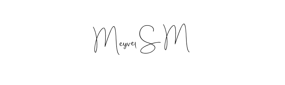 Use a signature maker to create a handwritten signature online. With this signature software, you can design (Andilay-7BmLP) your own signature for name Meyvel S M. Meyvel S M signature style 4 images and pictures png