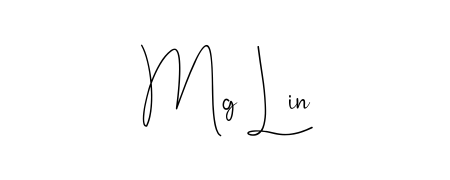 Style your name Mg Lin with confidence using Andilay-7BmLP signature design. Simple, elegant, and ready for immediate document use. Mg Lin signature style 4 images and pictures png