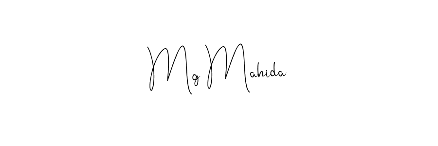 How to make Mg Mahida signature? Andilay-7BmLP is a professional autograph style. Create handwritten signature for Mg Mahida name. Mg Mahida signature style 4 images and pictures png