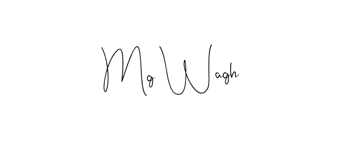 Create a beautiful signature design for name Mg Wagh. With this signature (Andilay-7BmLP) fonts, you can make a handwritten signature for free. Mg Wagh signature style 4 images and pictures png