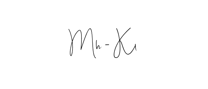 This is the best signature style for the Mh - Kl name. Also you like these signature font (Andilay-7BmLP). Mix name signature. Mh - Kl signature style 4 images and pictures png