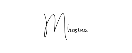 Make a short Mhosina signature style. Manage your documents anywhere anytime using Andilay-7BmLP. Create and add eSignatures, submit forms, share and send files easily. Mhosina signature style 4 images and pictures png