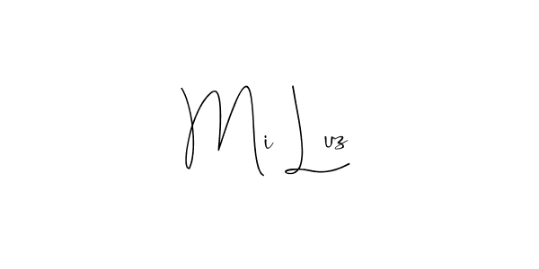 Make a beautiful signature design for name Mi Luz. Use this online signature maker to create a handwritten signature for free. Mi Luz signature style 4 images and pictures png