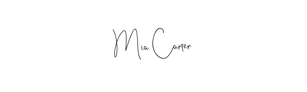 Also we have Mia Carter name is the best signature style. Create professional handwritten signature collection using Andilay-7BmLP autograph style. Mia Carter signature style 4 images and pictures png