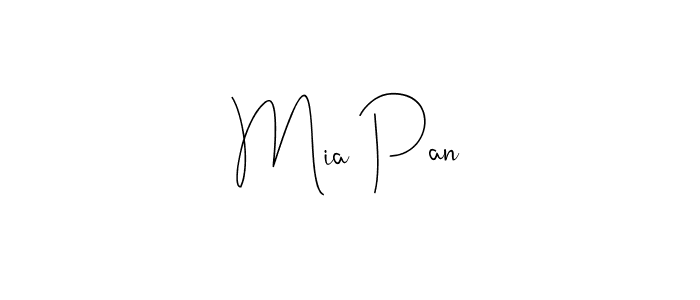 Make a beautiful signature design for name Mia Pan. With this signature (Andilay-7BmLP) style, you can create a handwritten signature for free. Mia Pan signature style 4 images and pictures png