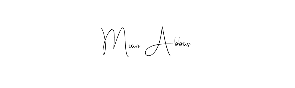 You can use this online signature creator to create a handwritten signature for the name Mian Abbas. This is the best online autograph maker. Mian Abbas signature style 4 images and pictures png