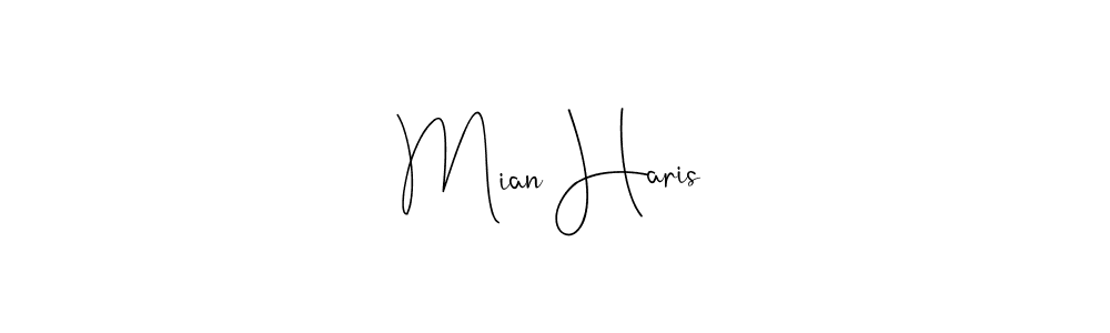 Mian Haris stylish signature style. Best Handwritten Sign (Andilay-7BmLP) for my name. Handwritten Signature Collection Ideas for my name Mian Haris. Mian Haris signature style 4 images and pictures png