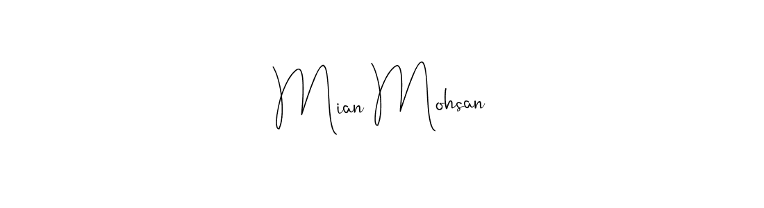 Also You can easily find your signature by using the search form. We will create Mian Mohsan name handwritten signature images for you free of cost using Andilay-7BmLP sign style. Mian Mohsan signature style 4 images and pictures png