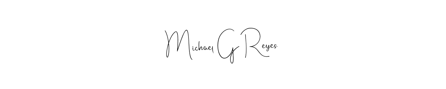 Make a beautiful signature design for name Michael G Reyes. Use this online signature maker to create a handwritten signature for free. Michael G Reyes signature style 4 images and pictures png