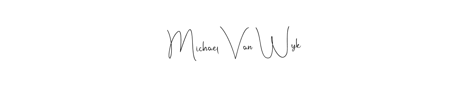 Make a beautiful signature design for name Michael Van Wyk. With this signature (Andilay-7BmLP) style, you can create a handwritten signature for free. Michael Van Wyk signature style 4 images and pictures png