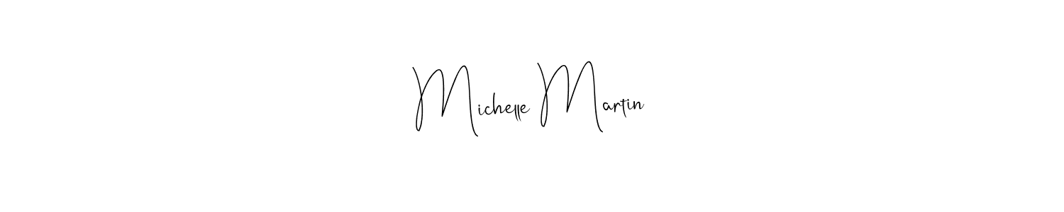 You should practise on your own different ways (Andilay-7BmLP) to write your name (Michelle Martin) in signature. don't let someone else do it for you. Michelle Martin signature style 4 images and pictures png