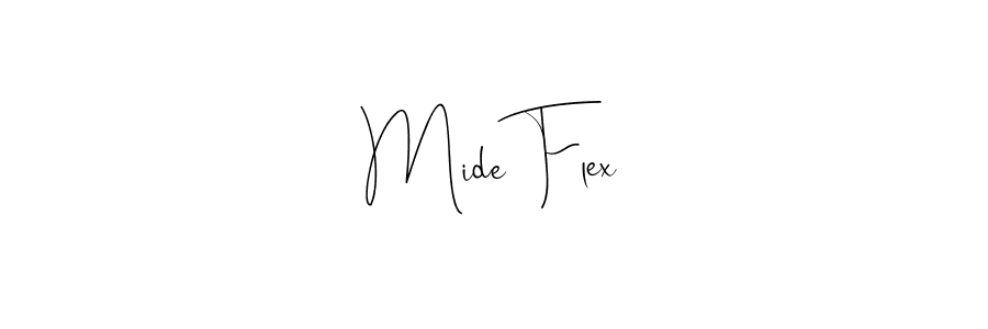 Best and Professional Signature Style for Mide Flex. Andilay-7BmLP Best Signature Style Collection. Mide Flex signature style 4 images and pictures png