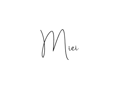 You should practise on your own different ways (Andilay-7BmLP) to write your name (Miei) in signature. don't let someone else do it for you. Miei signature style 4 images and pictures png