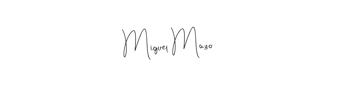 Make a beautiful signature design for name Miguel Mazo. Use this online signature maker to create a handwritten signature for free. Miguel Mazo signature style 4 images and pictures png