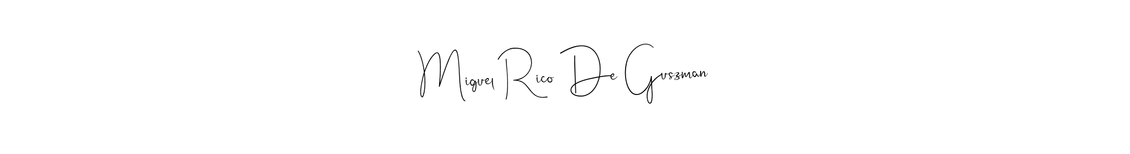 Best and Professional Signature Style for Miguel Rico De Guszman. Andilay-7BmLP Best Signature Style Collection. Miguel Rico De Guszman signature style 4 images and pictures png