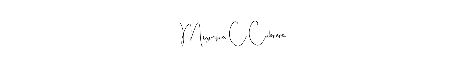 Best and Professional Signature Style for Miguelina C Cabrera. Andilay-7BmLP Best Signature Style Collection. Miguelina C Cabrera signature style 4 images and pictures png