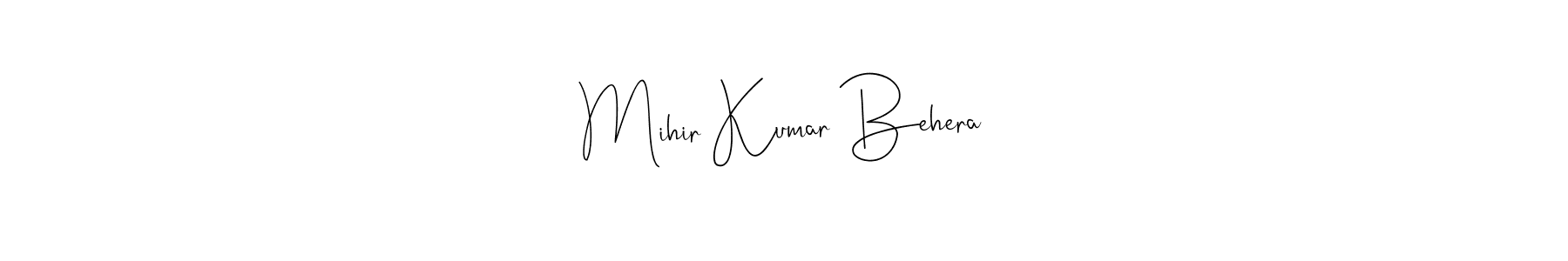 Check out images of Autograph of Mihir Kumar Behera name. Actor Mihir Kumar Behera Signature Style. Andilay-7BmLP is a professional sign style online. Mihir Kumar Behera signature style 4 images and pictures png