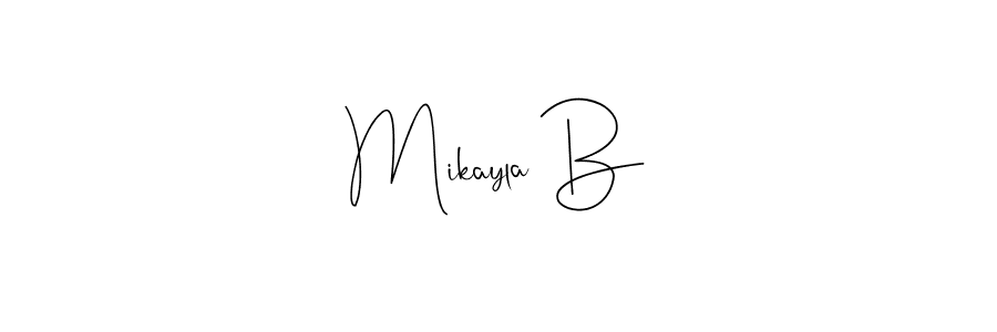 Best and Professional Signature Style for Mikayla B. Andilay-7BmLP Best Signature Style Collection. Mikayla B signature style 4 images and pictures png