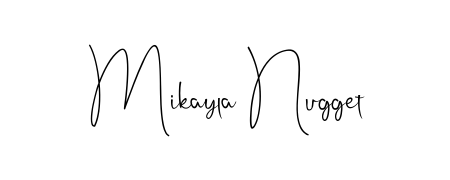 Use a signature maker to create a handwritten signature online. With this signature software, you can design (Andilay-7BmLP) your own signature for name Mikayla Nugget. Mikayla Nugget signature style 4 images and pictures png